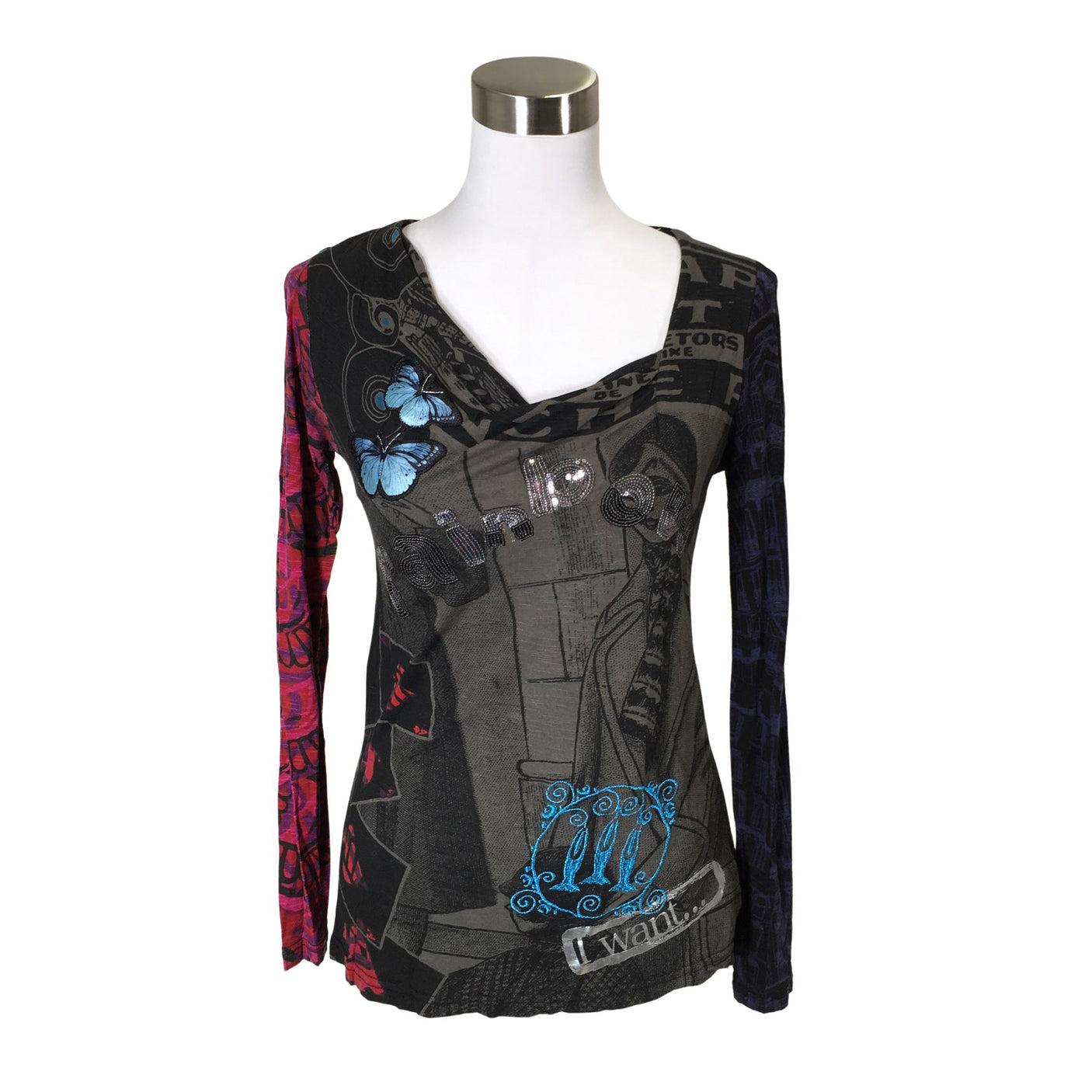 Unisex Desigual - Trikoopaita, koko 36 -  (1)