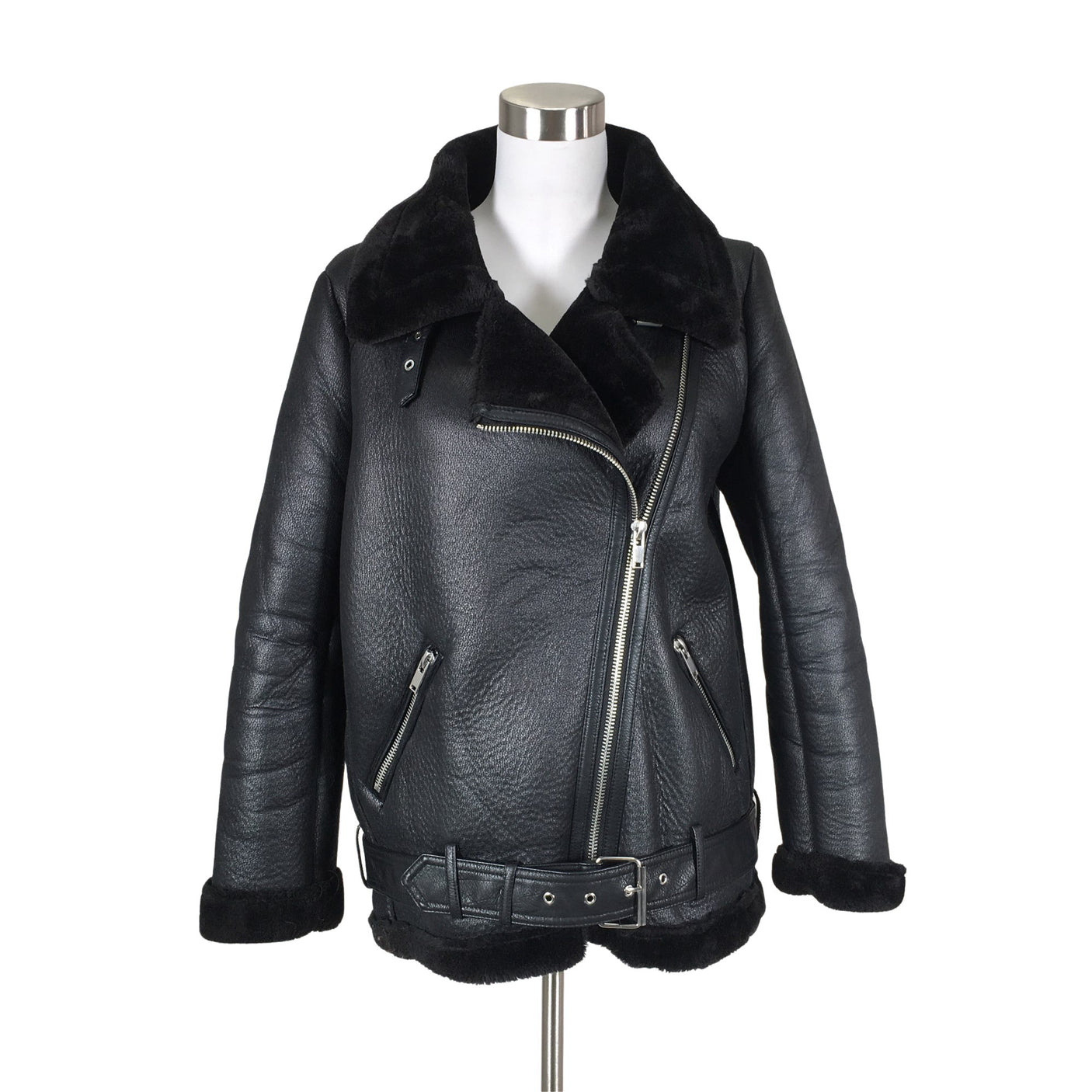 Unisex Zara - Nahkatakki, koko 38 -  (1)