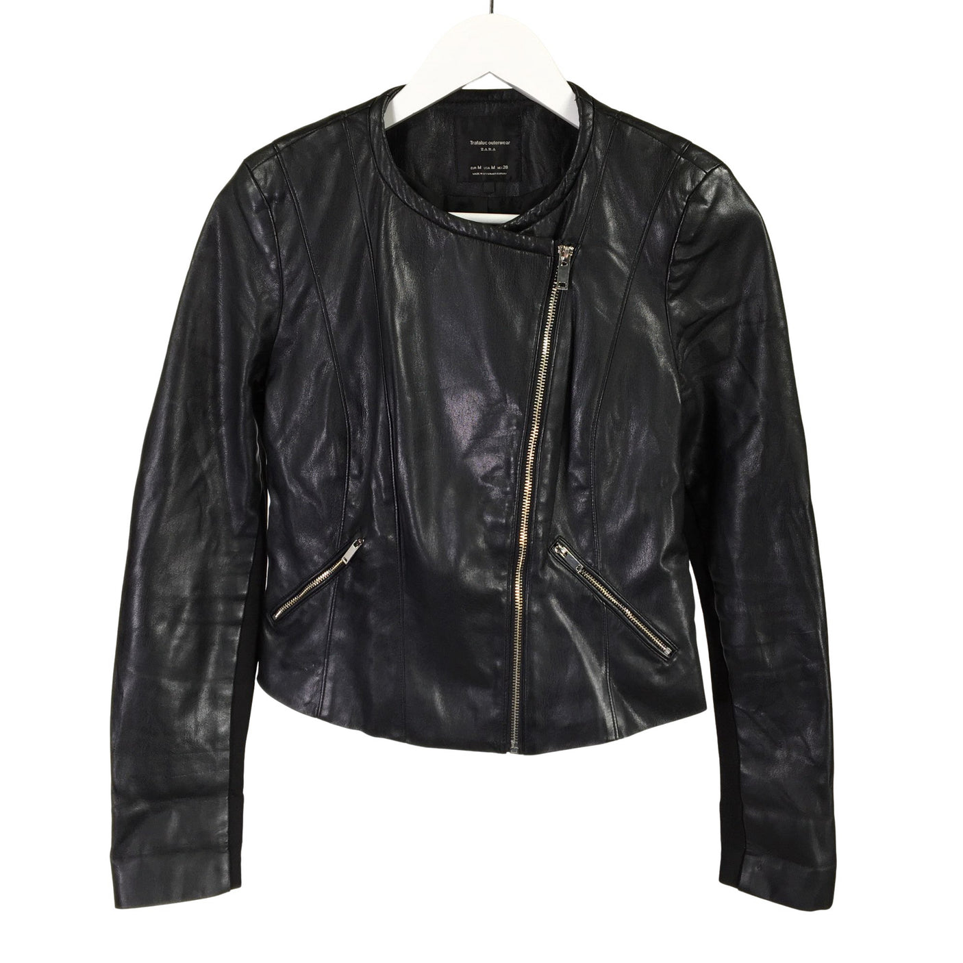 Unisex Zara - Nahkatakki, koko 36 -  (1)