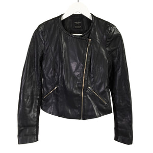 Unisex Zara - Nahkatakki, koko 36 -  (1)