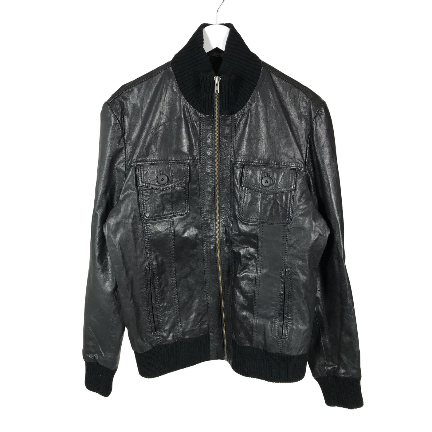 Unisex Jack & Jones - Leather jacket, size L -  (1)