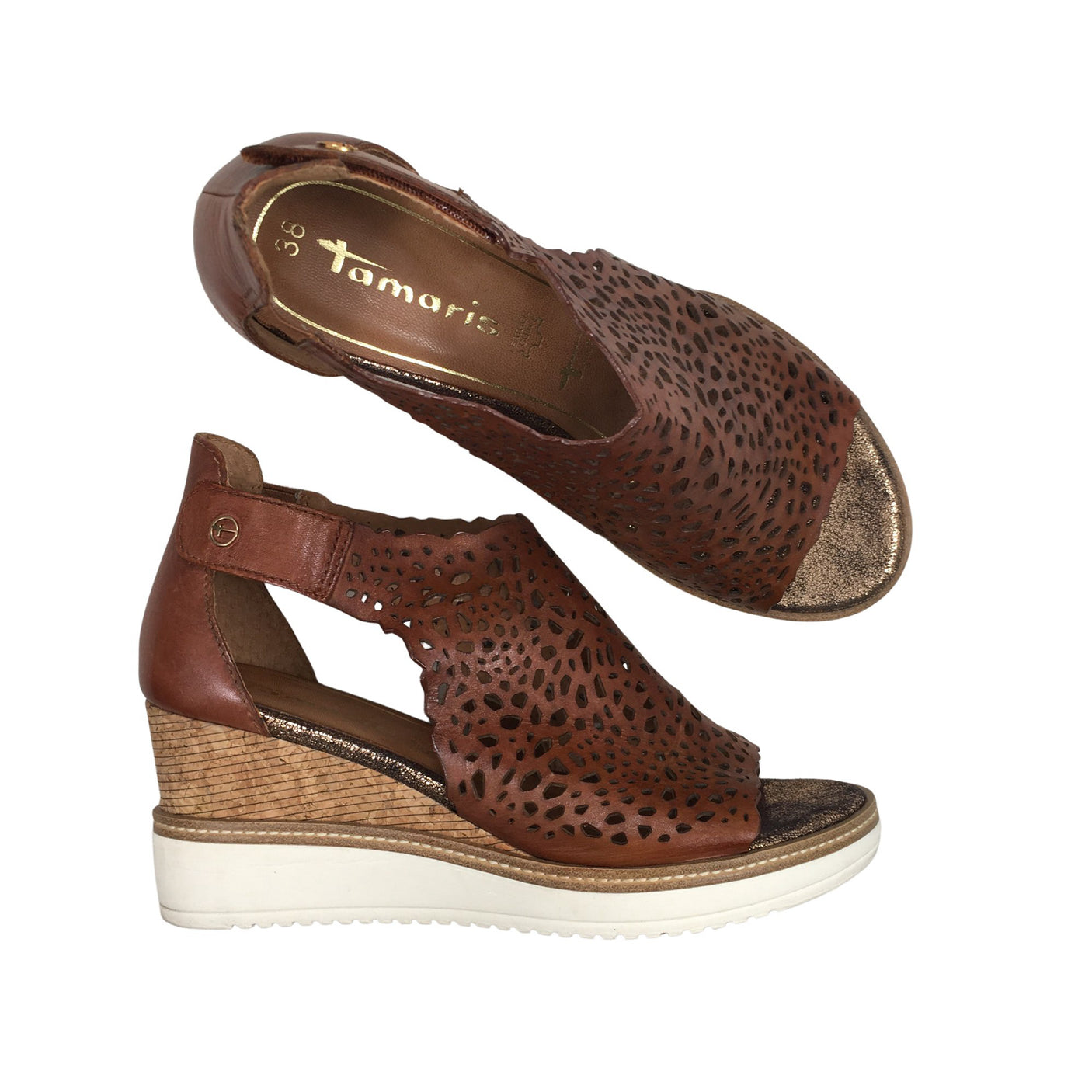 Unisex Tamaris - Wedge heel sandals, size 38 -  (1)