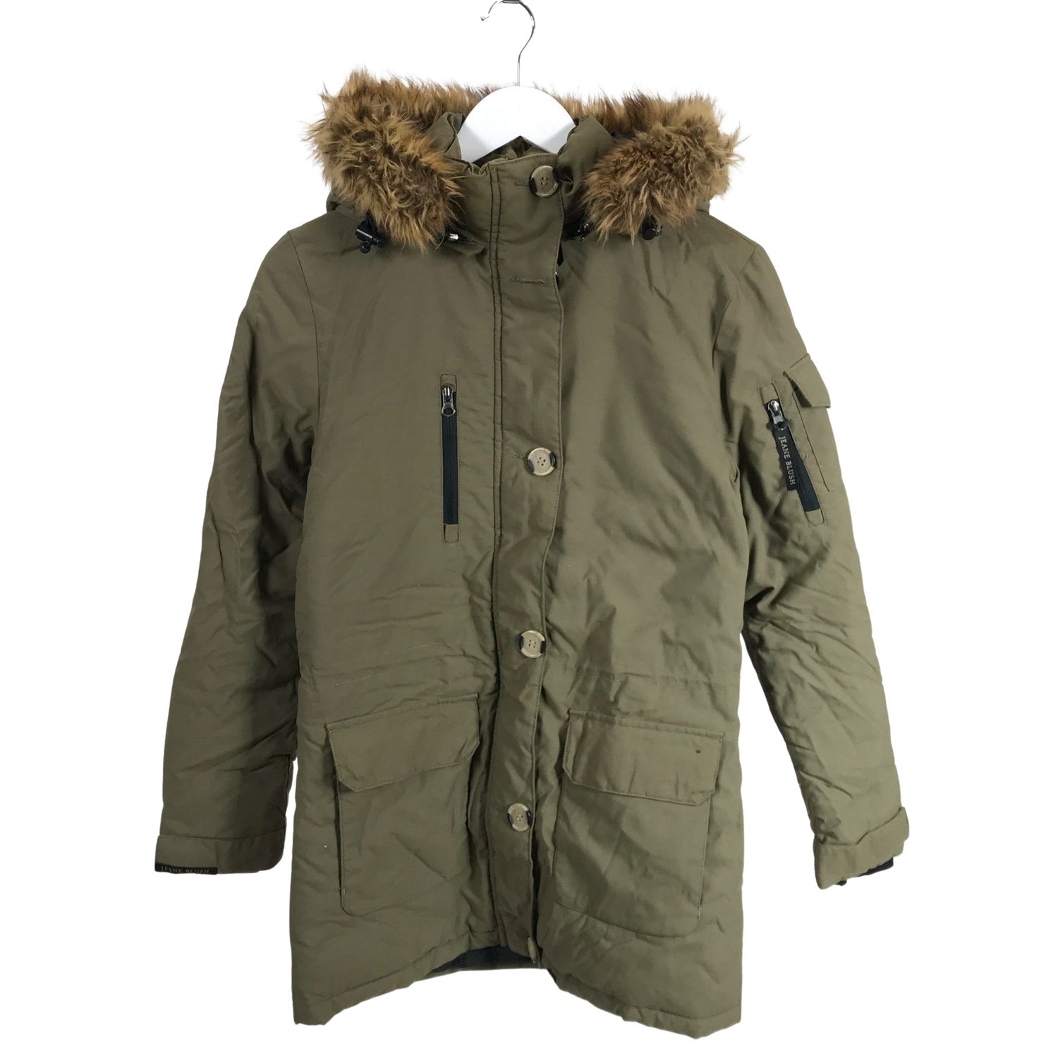 Parka jacket, size 34
