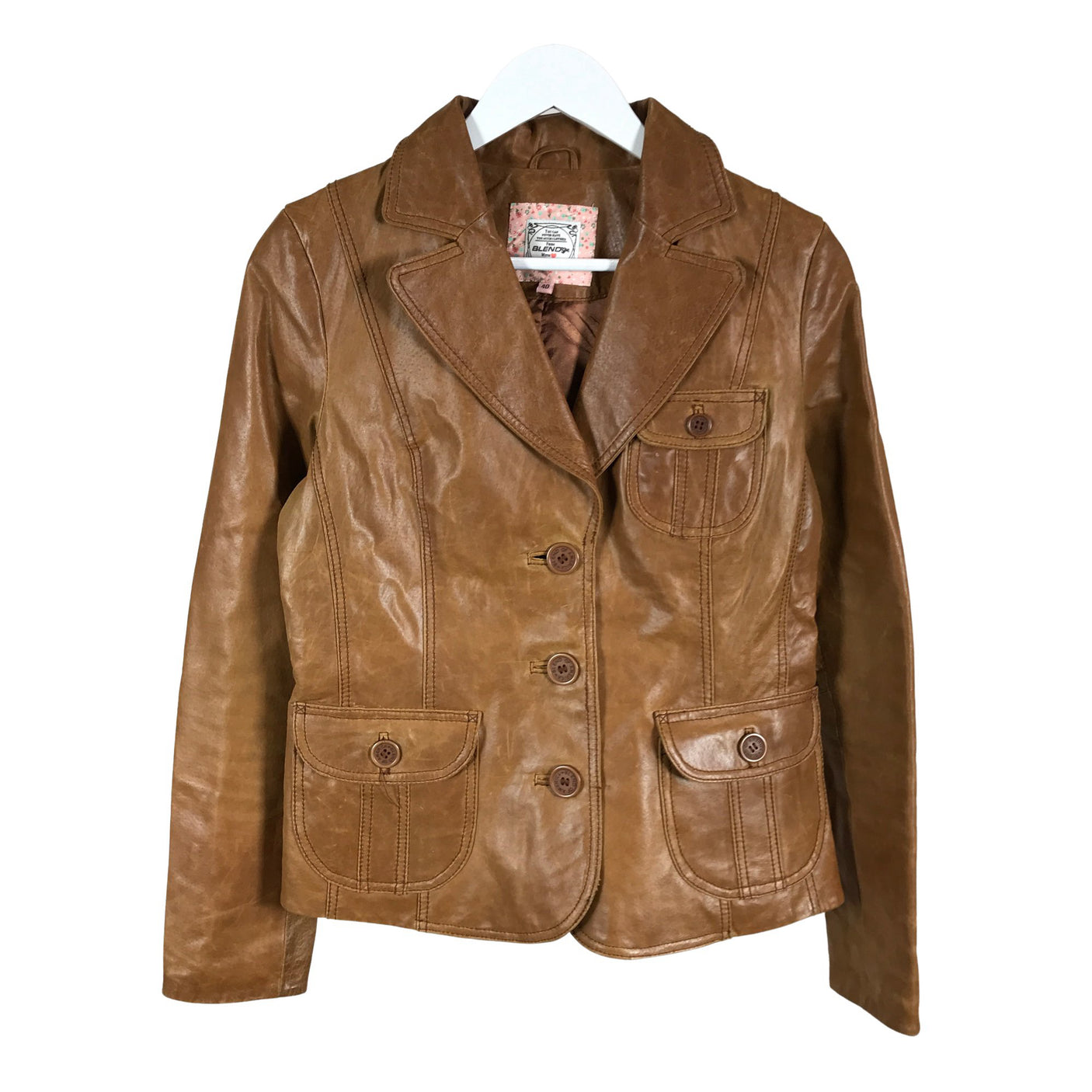 Leather jacket, size 40