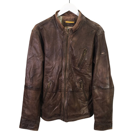 Unisex Camel Active - Leather jacket, size L -  ()