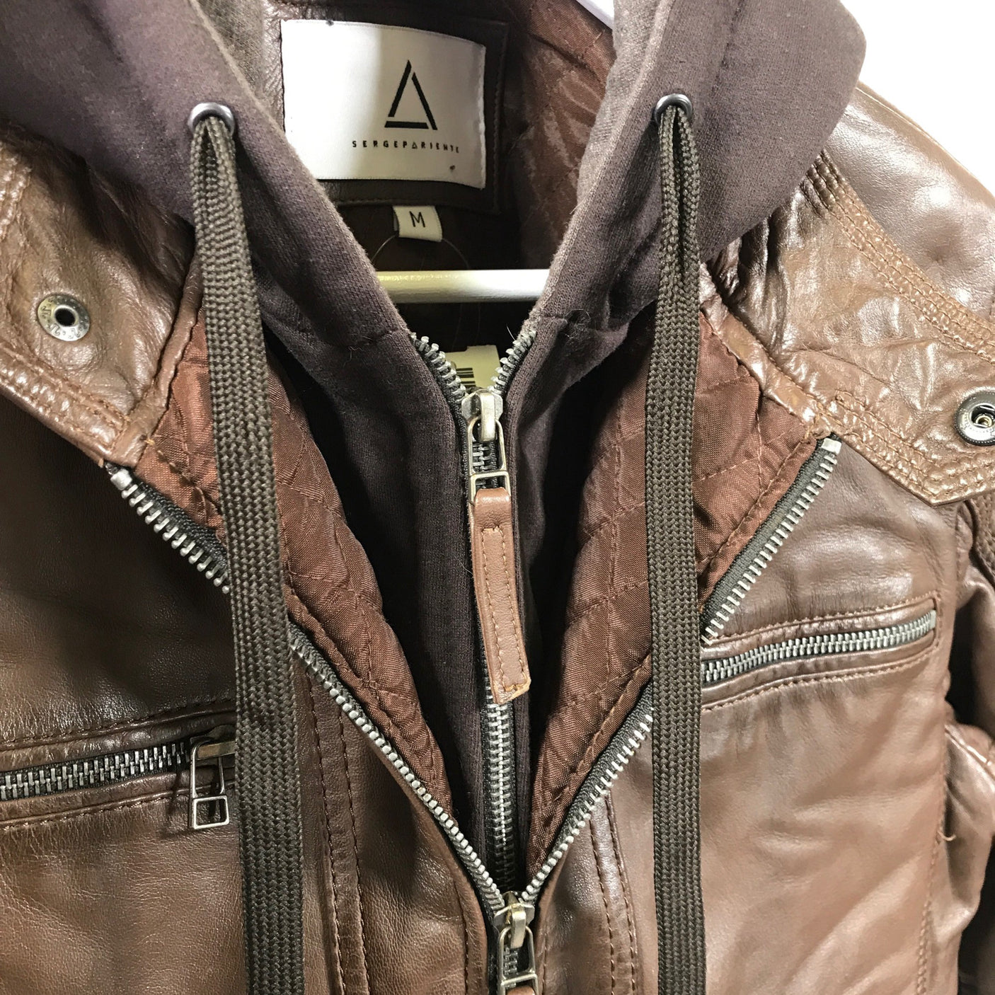 Leather jacket, size M