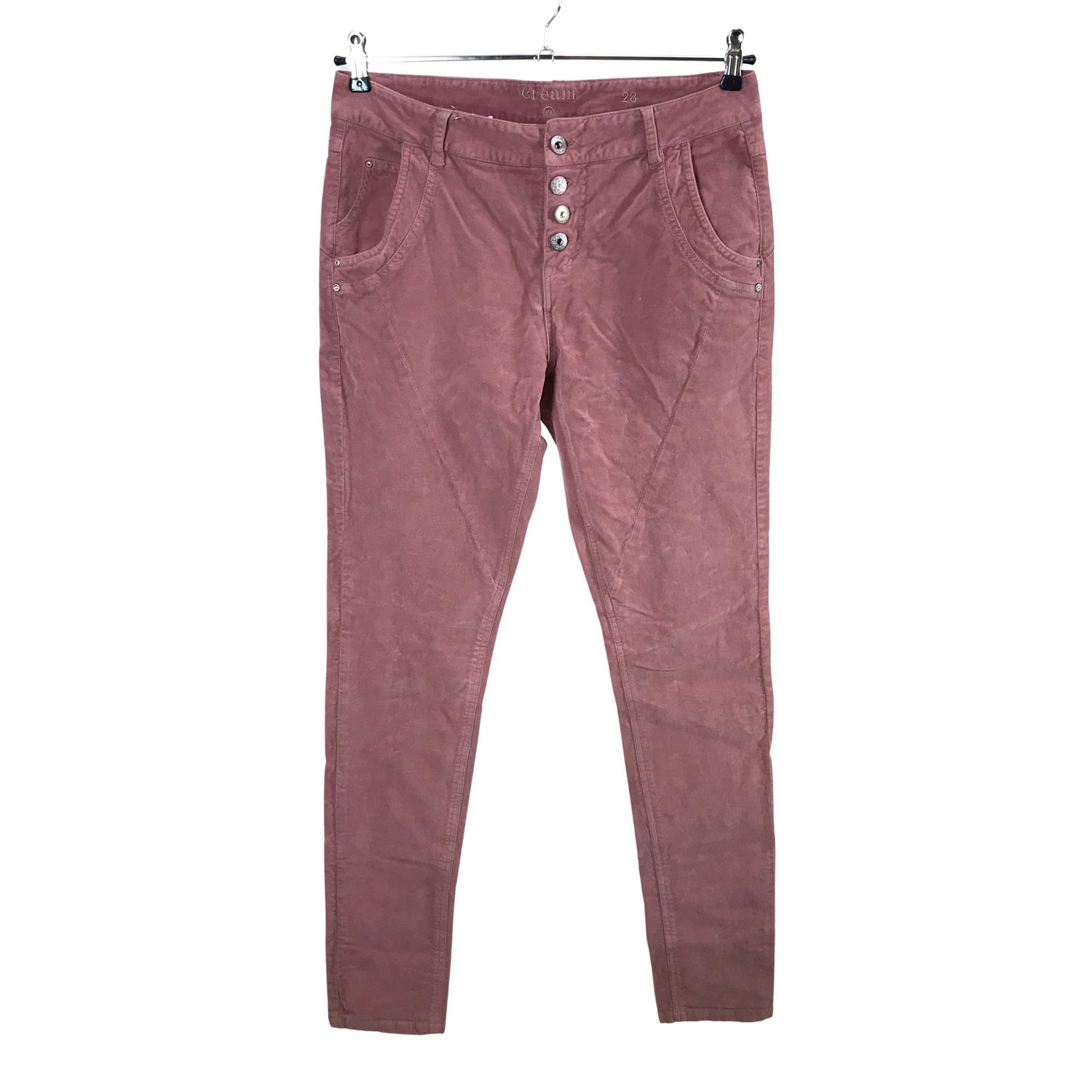  Housut  Samettihousut, koko 40  Cream 