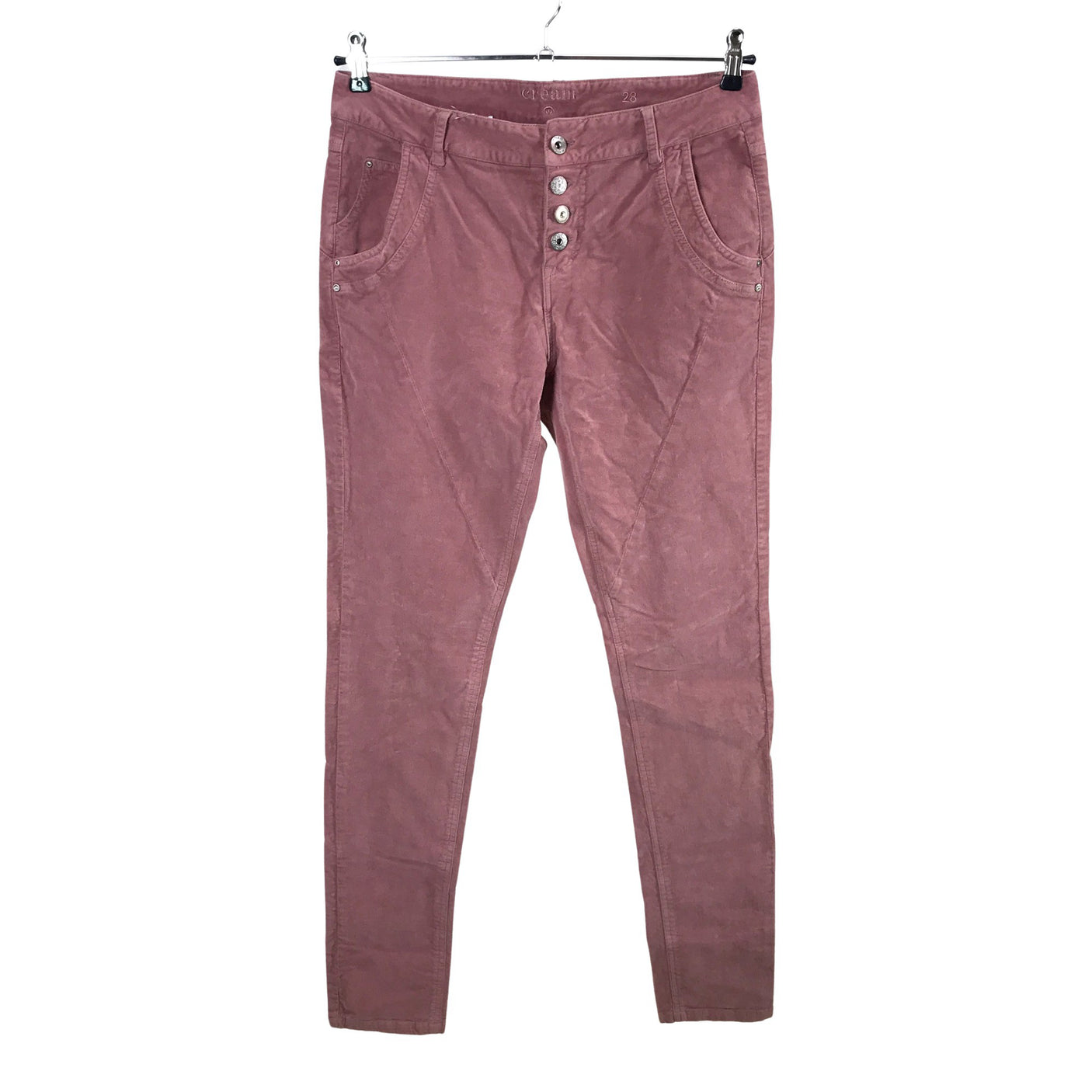Unisex Cream - Velvet trousers, size 40 -  (1)
