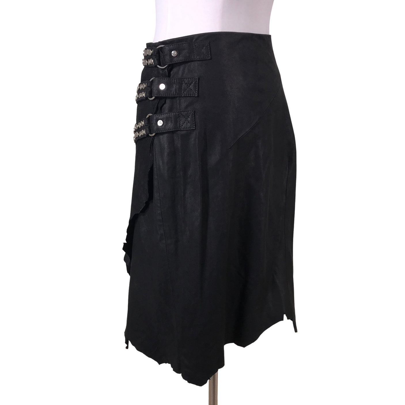 Unisex Balmain - Leather skirt, size 36 -  (2)