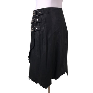 Unisex Balmain - Leather skirt, size 36 -  (2)