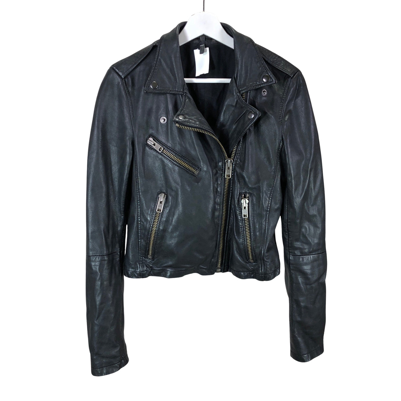 Unisex Topshop - Nahkatakki, koko 38 -  (1)