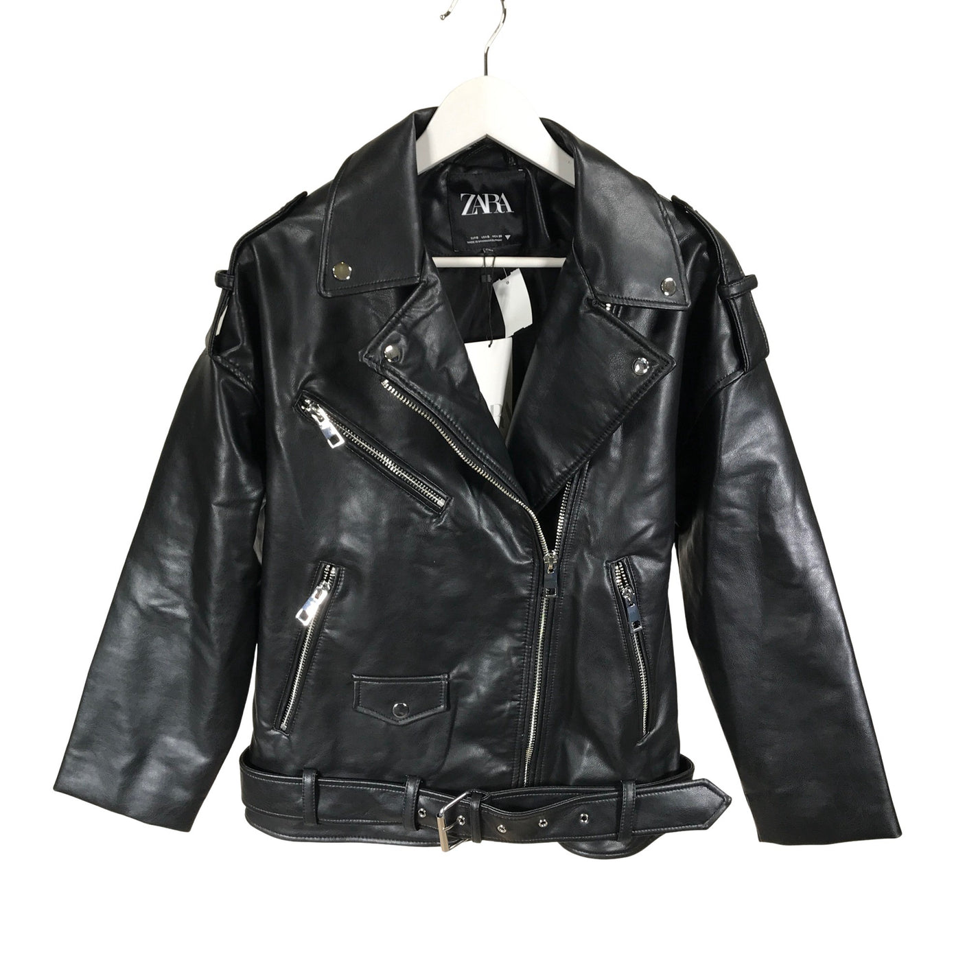 Unisex Zara - Nahkatakki, koko S -  (1)