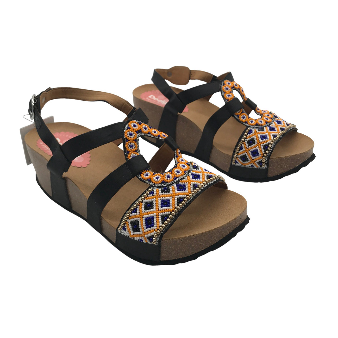 Unisex Desigual - Kiilakorkosandaalit, koko 39 -  (2)