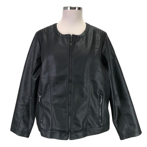 Unisex Zizzi - Nahkatakki, koko 50 -  (1)