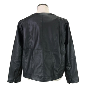 Unisex Zizzi - Nahkatakki, koko 50 -  (2)