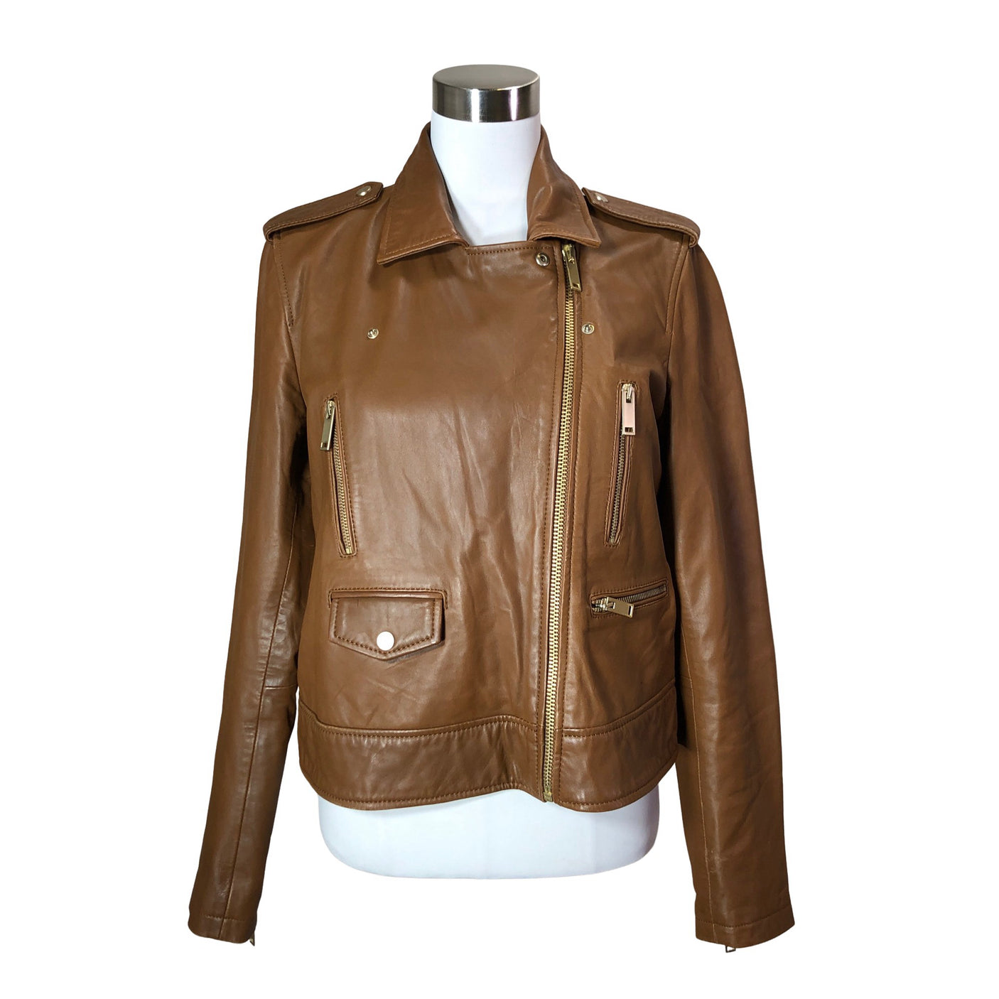 Unisex Massimo Dutti - Nahkatakki, koko 42 -  (1)