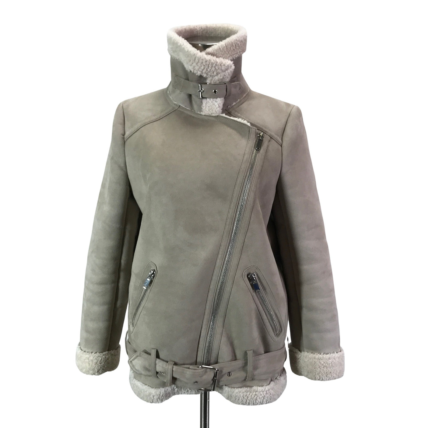 Unisex Zara - Nahkatakki, koko 36 -  (3)