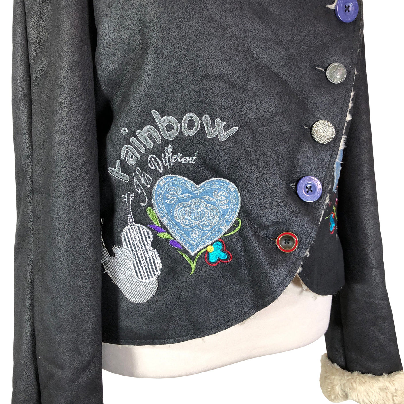 Unisex Desigual - Nahkatakki, koko 46 -  (3)