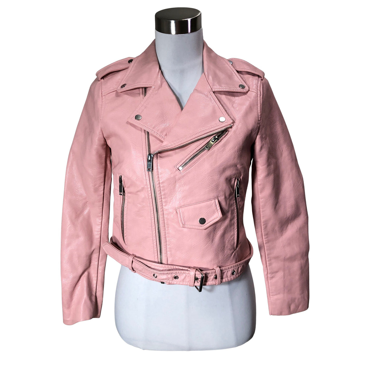 Unisex Zara - Nahkatakki, koko 38 -  (1)
