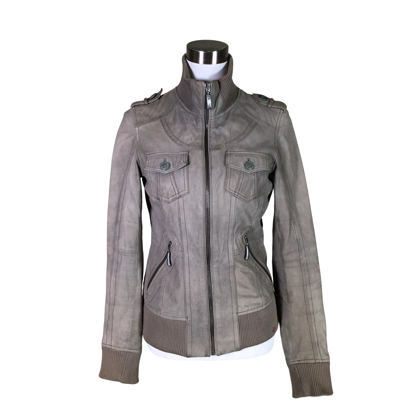 Unisex Esprit - Nahkatakki, koko 36 -  (1)