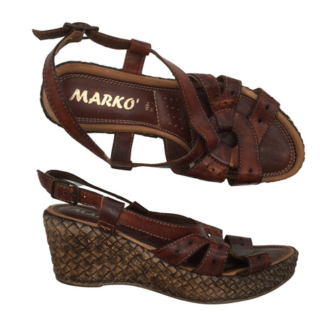 Unisex Marko - Kiilakorkosandaalit, koko 37 -  ()