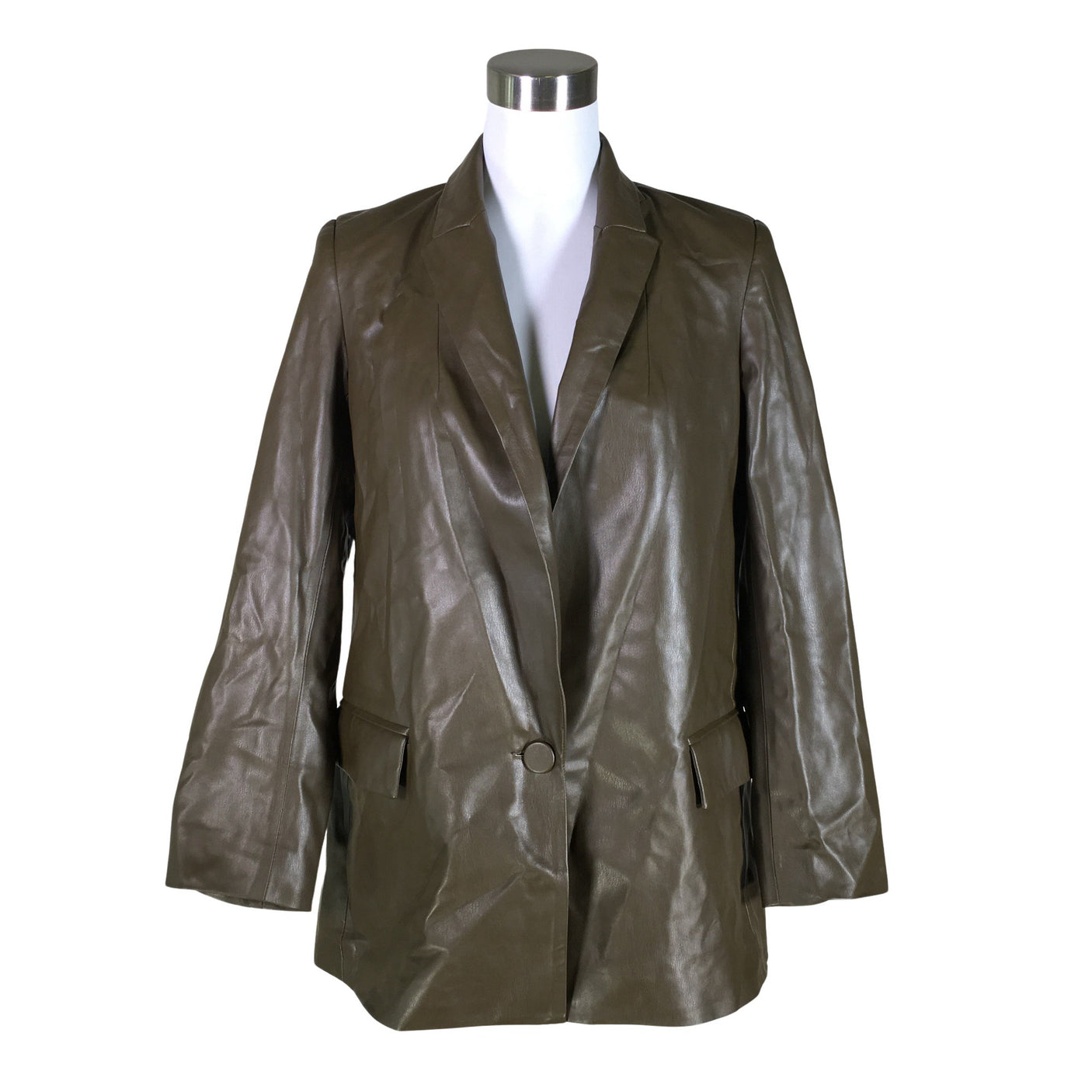 Unisex Zara - Nahkatakki, koko 34 -  (1)