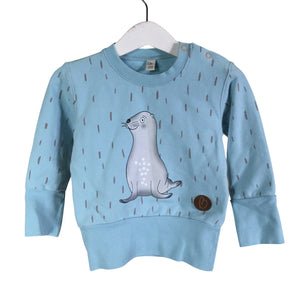 Unisex Blaa - Collegepaita, koko 74 - 80 -  (1)