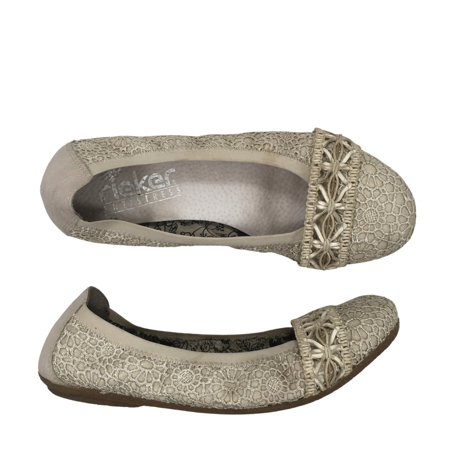  Ballerinat  Ballerinat, koko 38  Rieker 