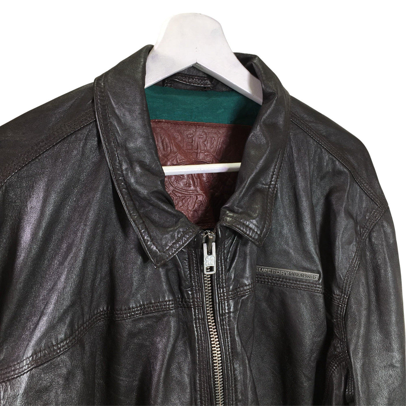 Unisex Superdry - Nahkatakki, koko XXL -  (3)